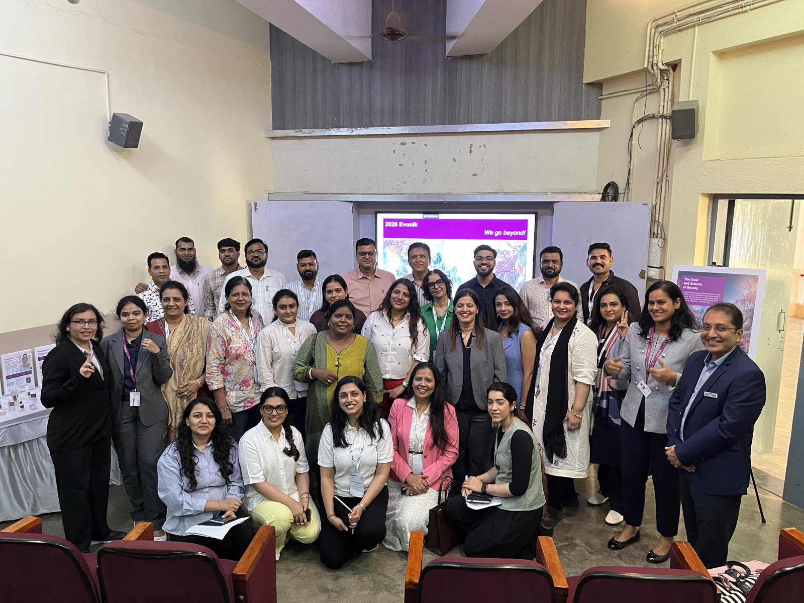 The cohort with mentors at the venue