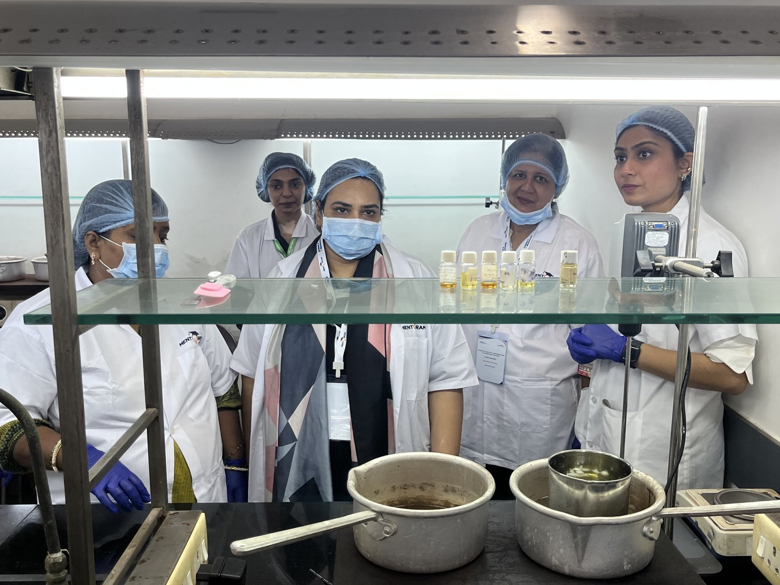 Cream preparation during the hands-on lab