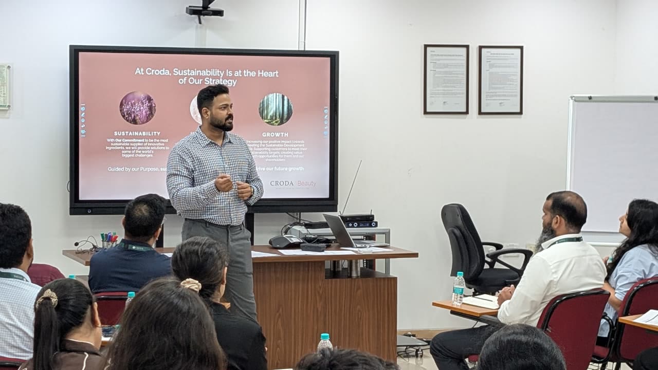 A presenter walking participants through formulation concepts