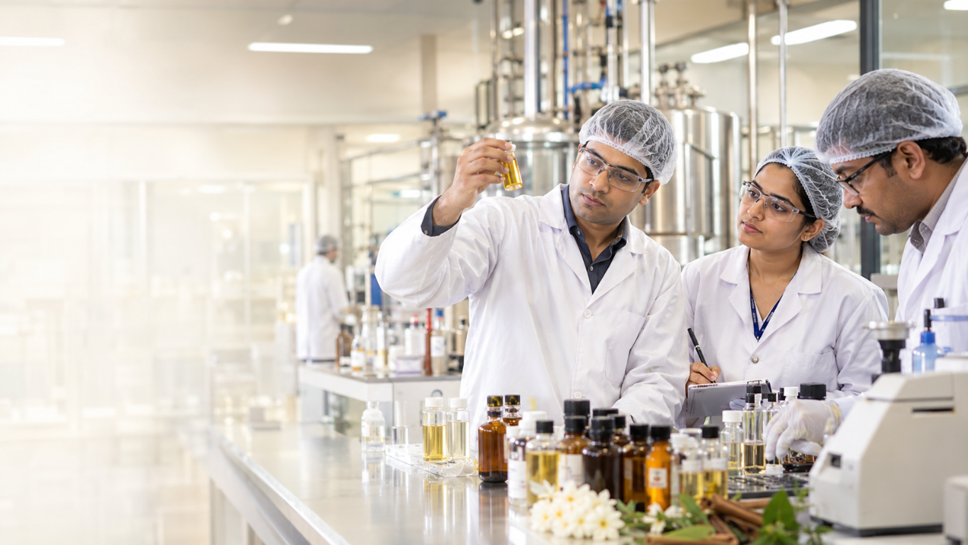 Cosmetics laboratory sample development
