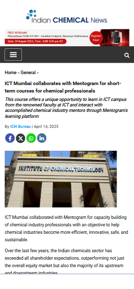 ICT collaborates with School of Manufacturing for short-term courses