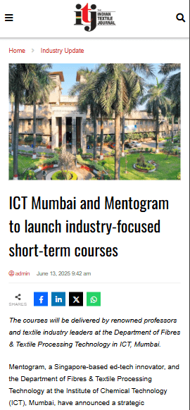 ICT Mumbai & School of Manufacturing launch short-term courses