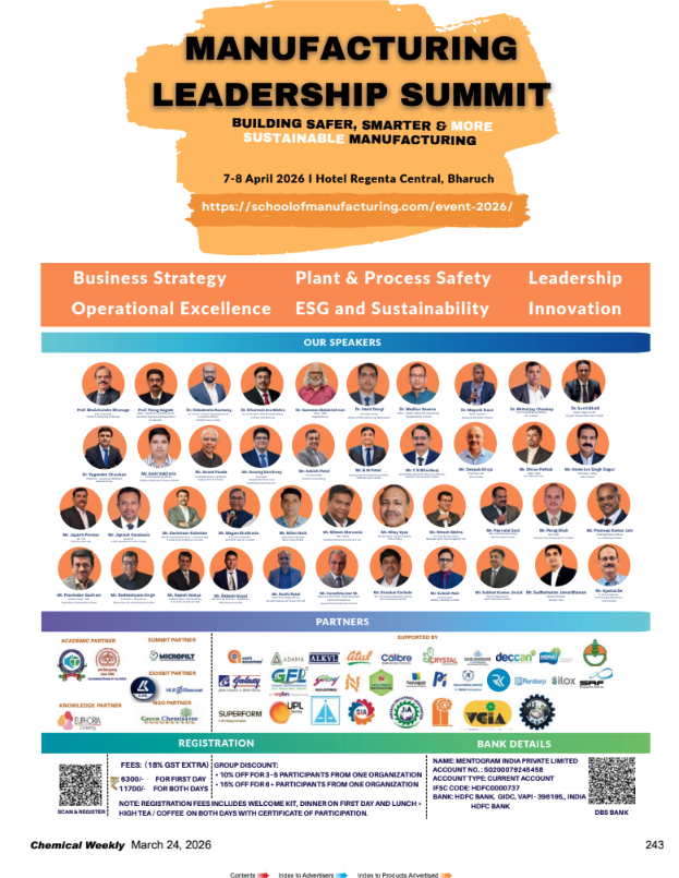 Manufacturing Leadership Summit 2026, Bharuch