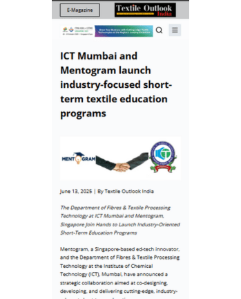 ICT Mumbai & School of Manufacturing launch industry-focused textile programs